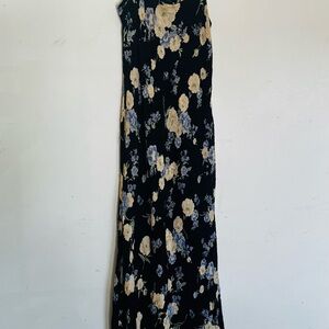 Floral Black Maxi Dress